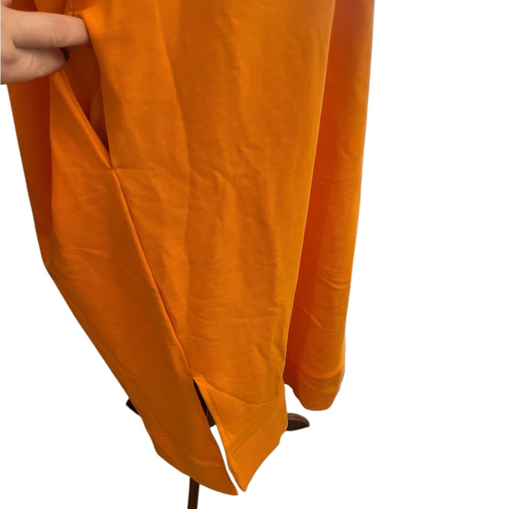 NAP Loungewear Pullover Sweatshirt Hoodie Midi Dress Orange - Picture 3 of 13